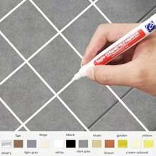 Marcador de lechada de azulejos multicolor, resistente al agua y de secado rápido. Multiusos, apto para baño, cocina, porche, jardín y reparación y renovación de juntas de azulejos. Marcador corrector de color para decoración navideña del hogar. Marcador para embellecer paredes - Multicolor - Ver 4