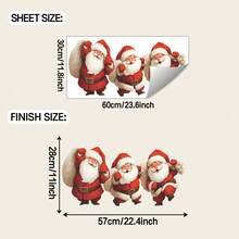 Naklejka ścienna z motywem Świętego Mikołaja do sypialni, salonu i wystroju domu