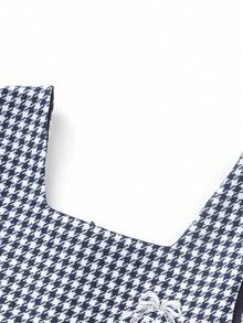 Balabala Girls Dress Set Autumn Plaid Shirt + Pleated Skirt 2 Pieces Outfit