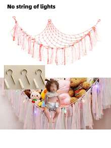 Stuffed Animals Net Or Hammock With NO LED Ligh, Toy Hammock Net For Stuffed Animals Corner Hanging Stuffed Animal Storage Stuffed Anima - Multicolor - View 13
