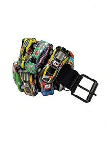 1pc Colorful Car Racing Style Waist Belt, Dopamine Punk Y2K Retro Casual Waist Chain, Suitable Streetwear And Photography (Car Style Randomly Sent) Summer, School Casual, Business, Boyfriend Husband Father Dad Men, Daily Wear, Fashion, Teen, Outdoor, Vacation, Athletic, Travel, Street, Boho, Vintage Fall, Autumn, Halloween Autumn-Winter Accessories,Suitable Teens, Youth,Men,Casual, Outdoor, Athletic, Vacation, Graduation Gifts, Birthday, Daily Wear - 16 條隨機汽車安全帶(車型隨機) - 查看 3