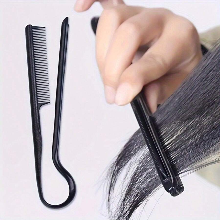 V-Shaped Hair Comb, Detangling Straightening Hairstyling Comb, Home Hair Styling Tool - Multicolor - View 1