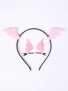 3 件万圣节蝙蝠发夹蝙蝠翅膀头带卡通蝙蝠耳朵头带发饰角色扮演服装黑色非常适合万圣节和圣诞节派对装饰