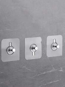 1/10/20pcs Transparent No-Drill Strong Adhesive Wall Picture Frame Hanging Hooks, Damage-Free, Over The Door Organizer, Clothes Hook, Wall Coat Hanger, Wall Adhesive Hook, Strips, Wall Organizer, Hanger Set, Photo Frame Wall, Hook