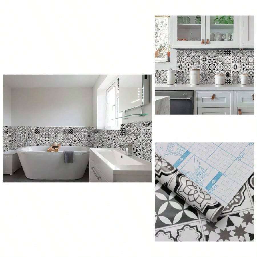 Blue Wallpaper Glossy Surface Thicken Waterproof Contact Paper Decorative Self Adhesive Film Peel And Stick Wallpaper Decorative Wall Paper For Countertop Shelf Drawers Liner 17.7x78.7