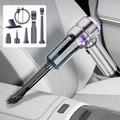Handheld Car Vacuum Cleaner Cordless Powerful 22000Pa Strong Cyclonic Suction Blowing Brushless Motor Mini Hand Held Portable Rechargeable Lightweight For Pet Hair Vehicle Home Office