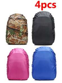 1pc Outdoor Waterproof Rain Cover Set, Backpack Dust-Proof Protector For Men & Women, Multiple Colors Available