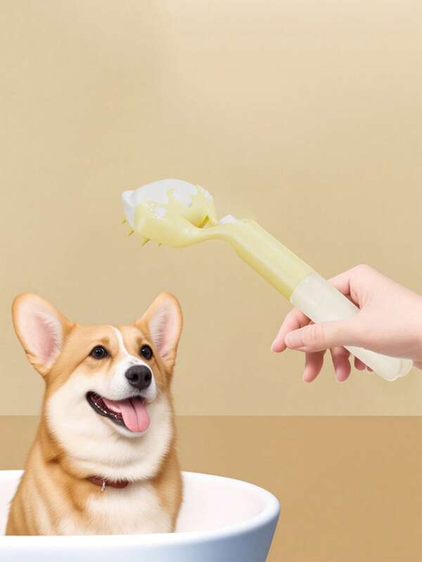 1 Set Multi-Functional Pet Grooming Kit - Fur Remover Brush, Deshedding Tool, Cleaning Brush, 3-In-1 Design, Suitable For Cats And Dogs, 2 Replacement Brush Heads Included