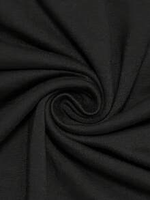 1 T-shirt imprimé, un incontournable pour la fête des parents, nouvelle tendance estivale, chemise à motifs pour mettre en valeur la beauté du monde, haut décontracté à manches courtes et col rond pour femme, motif floral, noir, T-shirt femme 180G. - Noir - Voir 4