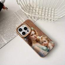 Amor de la Madre Día de la Madre Impreso Escalera de Moda Piel de Oveja Teléfono TPU, 15 PRO 16 PRO 14 PLUS 13 RRO 12 11 PRO XS X XR Teléfono Móvil de Moda, Dando SHJC3190 - Caqui - Ver 5