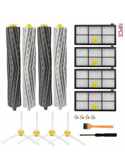 IRobot 800 900 Series 805 860 864 865 866 870 871 880 885 886 890 891 896 960 961 964 966 980 990 Robot Stofzuiger Cleaner HEPA Filters Brushes Kit Spare Main Side Brush Parts Includes Hepa Filter Cleaning Tools Accessory