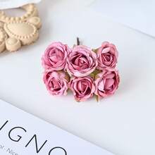 1/3/5/250PCS (6 Heads)MINI Artificial Carnation Flowers Silk Hydrangea Headwear Fake Plants For Autumn Wedding Candy Box Decoration Vase For Home Dining Room Bedroom Decorations, Festival Birthday Party Accessories, Outdoor Garden Decorations