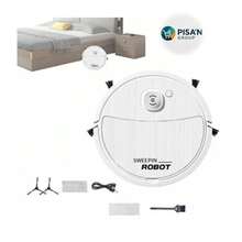 ROBOT ASPIRADOR CON VACIADO AUTOMÁTICO PARA HOGAR SIN MANCHA. ROBOT BARREDOR CON ASPIRACIÓN INTELIGENTE. ROBOT ASPIRADOR INALÁMBRICO INTELIGENTE PARA EL PISO DEL HOGAR - Blanco - Ver 5