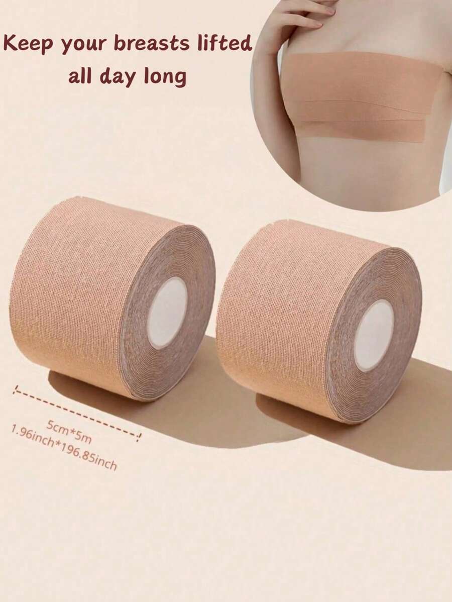 隐形丰胸创可贴 - 女士无肩带露背聚拢文胸 | 适合 A-E 罩杯，1 件