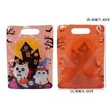 8PCS,Halloween Candy Bag - Party Snack Cookies Self-Sealing Packaging Party Souvenir Gift Bag (Designs Are Random) - Multicolor - View 3