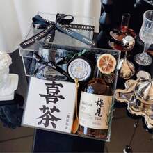 Caja de regalo de acrílico transparente con tapa y correa, caja de regalo de boda de alta gama, caja de regalo de cumpleaños, caja de caramelos utilizada para actividades decorativas, cajas de dinero, recuerdos de graduación, regalos de fiesta