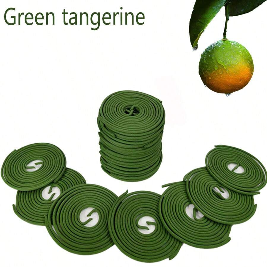 22/40/80 piezas Incienso en espiral con fragancia natural de pomelo, tiempo de quemado de 3-4 horas, adecuado para meditación, relajación, estudio de yoga, esencial para el hogar, mejor vendedor transfronterizo, compatible con entrega de una sola pieza