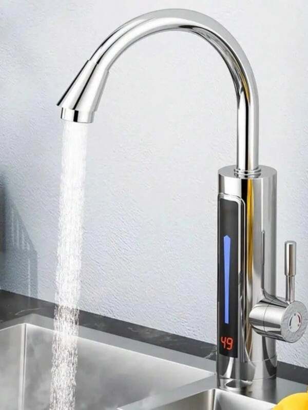 Torneira Elétrica 110V / 220V com Bica Alta Giratória e Controle de Temperatura