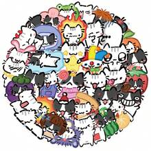 50 autocolantes transparentes de insetos, bichos e animais, autocolantes engraçados de répteis e Weirdcore para portátil, skate, diário, cadernos, telemóvel, caneca, guitarra, bagagem, computador, frigorífico e secretária - B - Ver 10