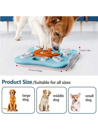 FOXMM Dog Puzzle Toys For Large Medium Small Dogs,Interactive Dog Toys For IQ Training &Amp; Mental Stimulating,Dog Enrichment Toys,Dog Treat Puzzle F