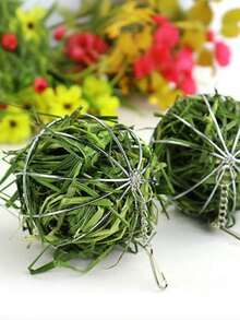 1pc Portable Stainless Steel Pet Hay Feeder Ball - Waterproof, Easy To Clean, Space-Saving Design, Suitable For Rabbits, Hamsters And Small Animals - Hay Not Included - Multicolor - View 3