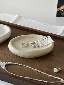 1 khay đựng đồ trang sức bằng gốm sứ cổ điển tinh xảo, đĩa trưng bày đồ trang trí bằng gốm thô sáng tạo, khay đựng hương, hộp đựng đồ trang trí nhà cửa, khay đựng chìa khóa lối vào - Nhiều màu - Xem 3