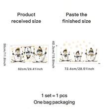 Adesivo da parete rimovibile in PVC con pupazzo di neve e fiocchi di neve - Decorazione festiva per cucina, bagno, camera da letto - Decorazione natalizia con design a pupazzo di neve e sciarpa, decorazione per il bagno | Tema festivo allegro | Adesivo in PVC, decorazioni natalizie, decorazioni di Ognissanti, decorazioni natalizie, decorazioni del Ringraziamento, decorazioni per matrimoni, decorazioni per la casa, decorazioni autunnali, decorazioni per feste di compleanno, forniture per feste, decorazioni per festival indoor, decorazioni per pareti, ornamenti di Ognissanti