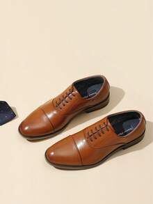 Men's Oxfords Formal Dress Shoes - Brown - View 9
