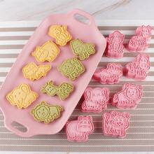 Cookie Cutters,3D Embossers Set ,3D DIY Cartoon Pressable Biscuit Mold DIY Cookie Stamp Kitchen Accessories Pastry Bakeware,Frosting Cutting Mold Fondant Baking Tools. Wedding Festival Wedding Gifts Wedding Cake Tools