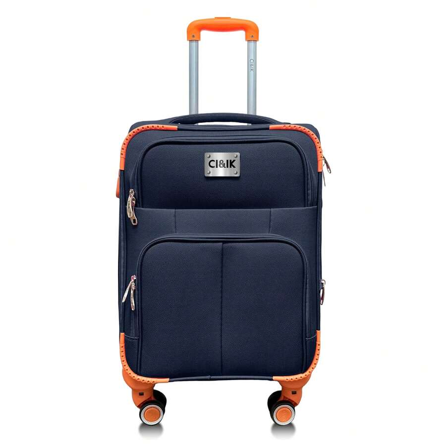Cabin Suitcase Hand Luggage 10kg With Padlock 20 Inch - Dark Blue - View 1