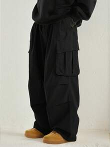 Men's Casual Fashion Cargo Pants With Multiple Pockets, For Autumn/Winter, For Fall