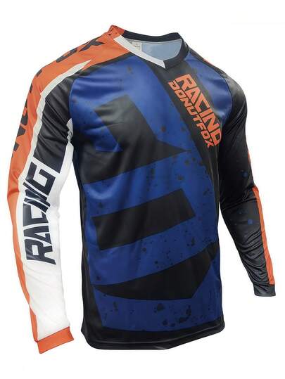 DONUTFOX 山地自行车运动服骑行服赛车衫 MTB BMX 速降 T 恤男式健身衫长袖 T 恤 2025