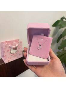 Sanrio Sanrios Śliczny Hello Kitty Słodki Naszyjnik Wisiorek Kotek Upominek na Imprezę Dekoracyjne Akcesoria Prezenty Urodzinowe