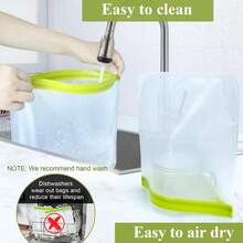 Reusable Sandwich Bags, Reusable Freezer Bags For Prepared Proteins, Meal Prep Portions, Fruits And Veggies, Dry Food, Home Decor, Party & Christmas Storage