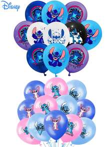 18个装气球生日派对乳胶气球针缝卡通气球装饰用品空气球批发 - 彩色 - 查看 2