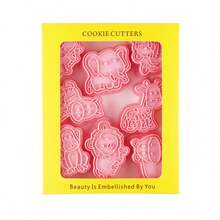 Cookie Cutters,3D Embossers Set ,3D DIY Cartoon Pressable Biscuit Mold DIY Cookie Stamp Kitchen Accessories Pastry Bakeware,Frosting Cutting Mold Fondant Baking Tools. Wedding Festival Wedding Gifts Wedding Cake Tools