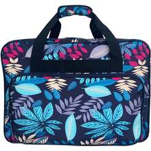 Aternee Household Sewing Machine Handbag Tote Standard Needlework Machine And Crochet Hooks Knitting DIY Sewing Accessories Storage Bag Dark Blue