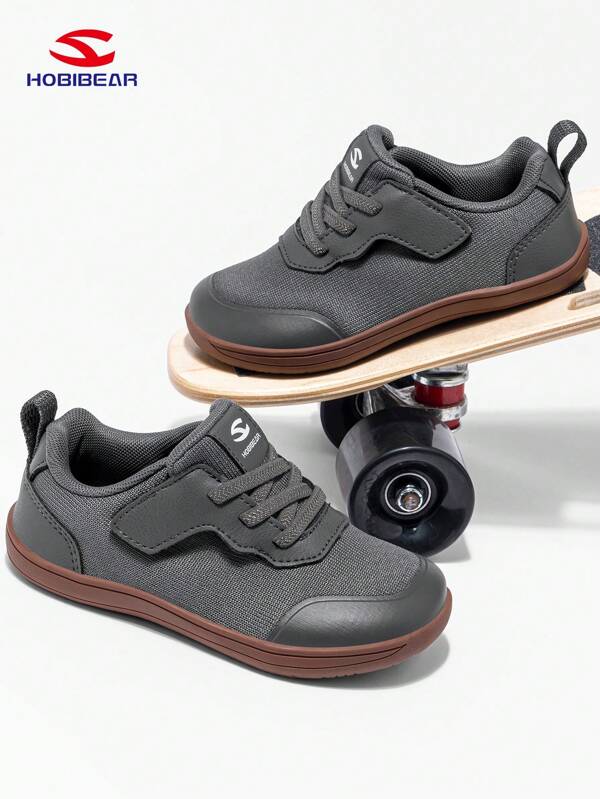 HOBIBEAR Sapatos Esportivos Infantis HOBIBEAR, Sapatos Descalços para Meninos e Meninas, Sapatos Confortáveis para Caminhada ao Ar Livre com Sola de Borracha com , Antiderrapante, Respirável, Fácil de Usar, Adequado para Todas as Estações, Sapatos Escolares