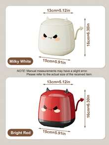 1 pieza Papelera de escritorio linda de Halloween - Papelera mini de apertura por presión, caja de almacenamiento de escritorio, decoración y regalo perfecto (Blanco lechoso/Rojo brillante) para escritorio, oficina, dormitorio.