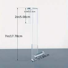 2pcs Acrylic Clothes Hook For Spring Refresh – No-Drill No-Punch Shower Door Hook, Bathroom And Bedroom Door Organizer, Transparent Clear Acrylic Bathroom Accessories, Durable Space-Saving Towel And Robe Hook, Easy-Install No-Tool, Perfect For Laundry, Vanity, Spa, And Shower Areas In Modern Home Décor - Transparent - View 3