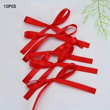 5/10/20 nơ ruy băng, đồ trang trí tự làm, đồ dùng tiệc sinh nhật, phụ kiện tóc cưới, đồ trang trí bàn tiệc ngày lễ, thích hợp để trang trí bánh cưới, trang trí nhà cửa, nơ và ruy băng theo mùa - Nhiều màu - Xem 12