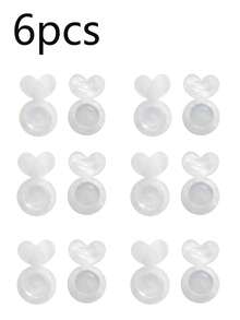 20pcs Earring Backs, For Heavy Earrings, Invisible Lift Pads, For Non-Drooping Earlobes, Safety Earring Lifters, For Studs And Hanging Earrings, Women Earrings