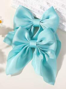 2 kẹp tóc nơ xinh xắn - Thiết kế thời trang, phù hợp với nhiều kiểu tóc và dịp khác nhau. Phong cách tối giản, phù hợp với các bé gái, phụ kiện hoàn hảo cho trường học, tiệc tùng hoặc trang phục thường ngày. - kẹp bướm - Xem 13