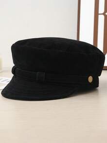 1 pièce Béret femme de couleur unie, polyvalent et rétro. Convient pour l'automne/l'hiver. Casquette d'artiste élégante. Casquette de type "newsboy" de haute qualité et chaude pour les déplacements quotidiens, le camping, les voyages, la randonnée, les parcs à thème, les cafés, les fermes, les rassemblements familiaux, les fêtes, les séances photo - MM2271 - Voir 13