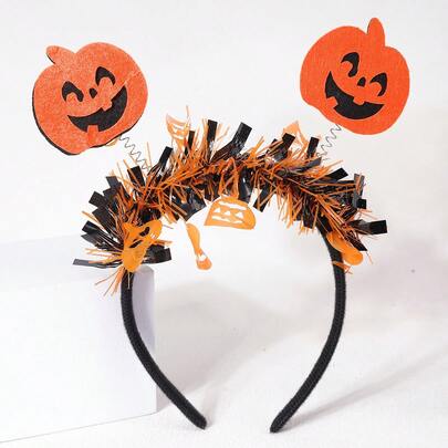 1 st Halloween-pumpahårband, lämpligt för män och kvinnor Halloween-kostymfest