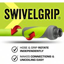 Flexzilla Garden Leadin Hose With SwivelGrip 5 8 In. X 5 Ft. Lightweight AllWeather Water Hose Durable And Flexible LeakFree Connections