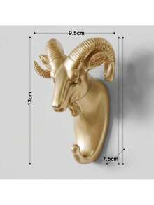 3D Animal Wall Hook Head Sucker Hanging Hooks Storage Rack Key Holder Organizer Coat Hat Hanger Home Decor - Multicolor - View 5