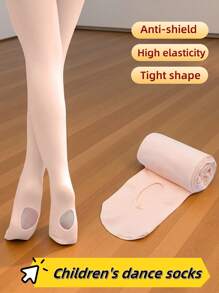 1 szt. rajstopy baletowe/do tańca dla dzieci, cieliste profesjonalne pończochy baletowe, perforowane legginsy do badań dla dorosłych, kryjące rajstopy