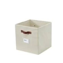 DECOMOMO 3/6Pcs Clothes Orgainzer, Foldable Fabric Cube Storage Bins With Labels – Versatile Storage Boxes For Shelves, Closets & Home Organization - 米色 - 查看 13