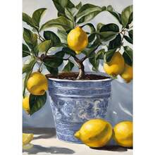1pc Lemon Tree Posters Italian Kitchen Prints Canvas Painting Still Life Summer Fruit Wall Arts Pictures Home Room Modern Decoration No Frame - Available In Multiple Colors - View 10